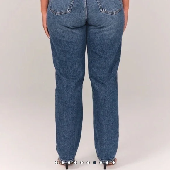 A&F Vintage Stretch Denim High Rise Dad Jeans “27 Long” - Picture 2 of 10